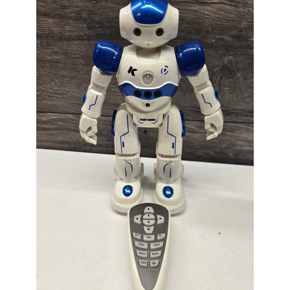 Cady Wida Intelligent RC Robot Blue White Programmable Remote Control Toy‎ R2